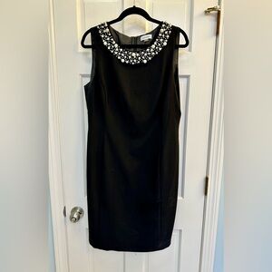 Calvin Klein 14 Black Pearl Dress